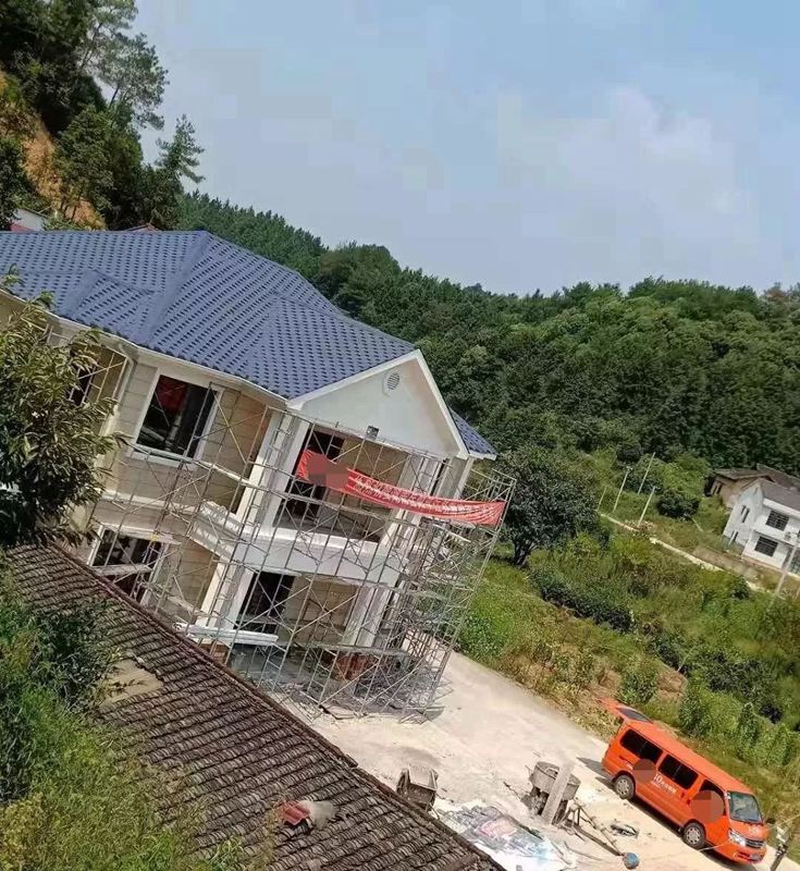 337P裸模啪啪人体私拍 轻钢别墅不牢固?一打就烂?来看看轻钢的正规施工过程就知道了(图8) 睿婕轻钢别墅