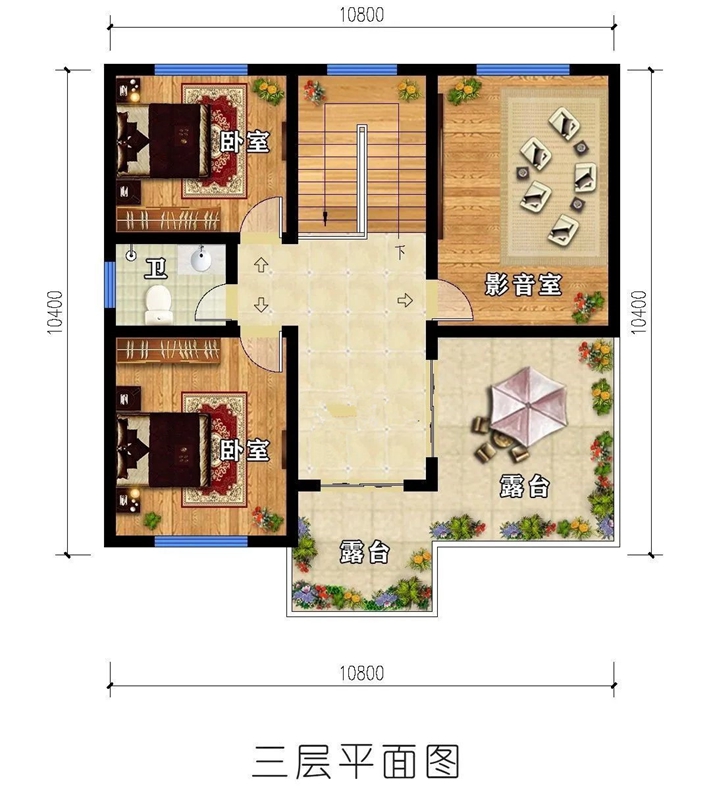 337p日本大胆欧洲噜噜 一百二十平方的轻钢别墅设计图(图11) 睿婕轻钢别墅